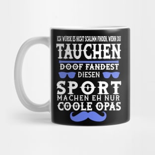 Tauchen Opa Rettungsschwimmer Korallen Spruch Mug